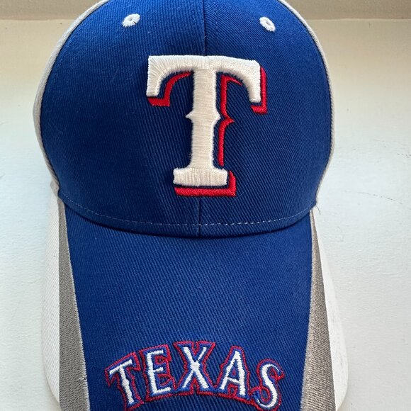 Texas Rangers Fan Favorite Adjustable Cap – Blue, Gray & White - Picture 1 of 10